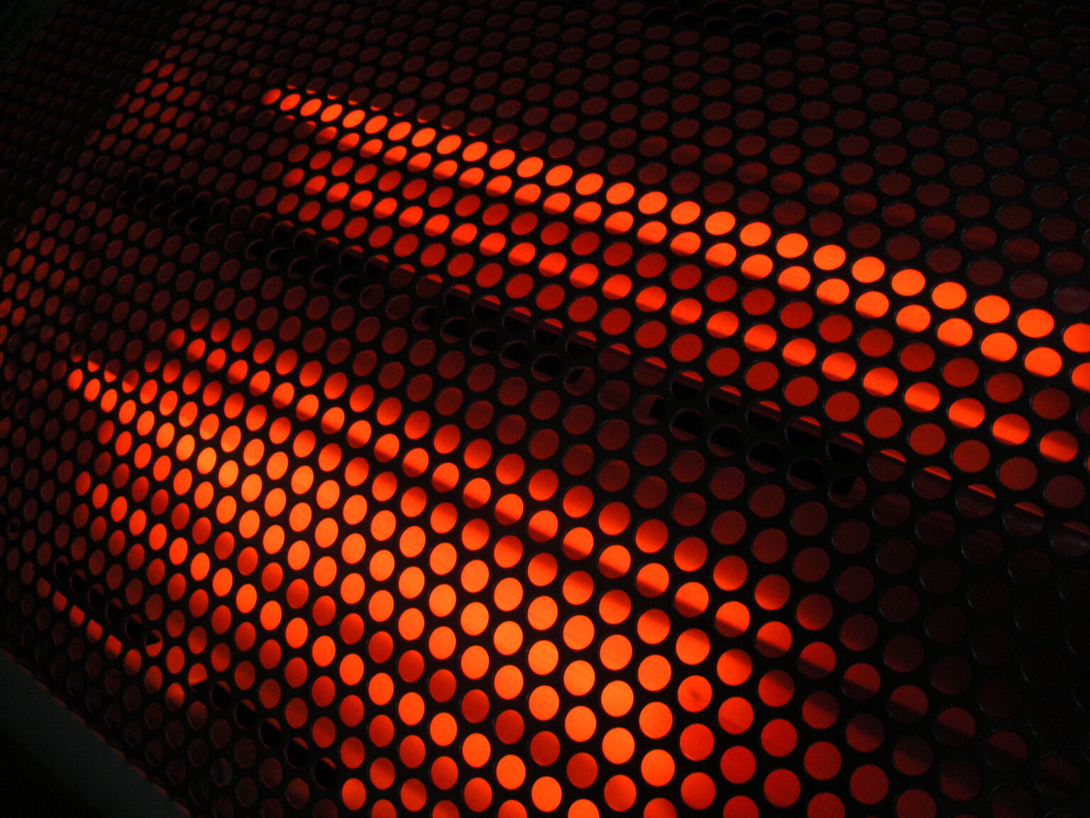 glowing heater